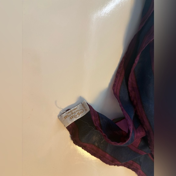 Monique Martin 100% Silk Scarf 1970s Mod Geometric Pop Art - Picture 4 of 9